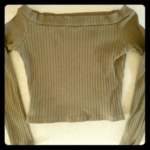 Off shoulder crop top